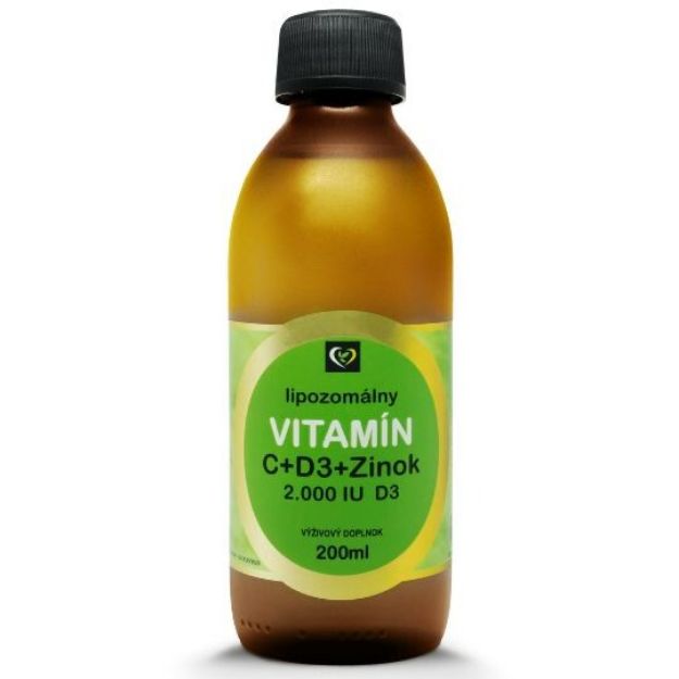 Obrázok z ZDRAVÝ SVET Lipozomálny vitamín C + D3 + zinok 200 ml